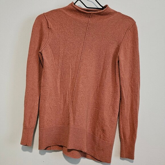 Women’s Banana Republic Italian Wool Cashmere Blend Rust Top, XS - Picture 1 of 9